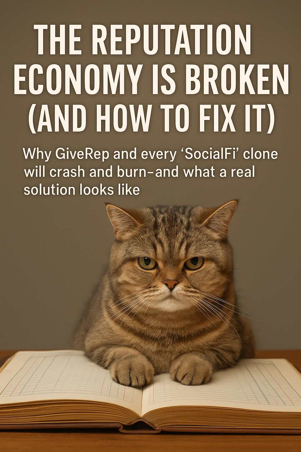 The Reputation Economy Is Broken (And How to Fix It)