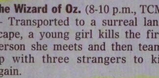 How to ruin someone’s childhood memories about the Wizard of Oz